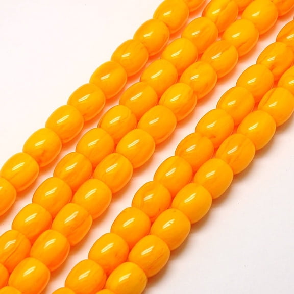 Imitation Amber Resin Drum Beads Strands for Buddhist Jewelry Making Orange 12x12mm Hole: 2mm about 32pcs/strand 15 inch