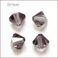 thumbnail image 1 of Imitation Austrian Crystal Beads Grade AAA K9 Glass Faceted Bicone Purple 3x3mm Hole: 0.7~0.9mm, 1 of 1
