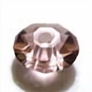 Imitation Austrian Crystal Beads Grade AAA K9 Glass Faceted Hole: 0.7~0.9mm Flat Round Pink 6x3.5mm