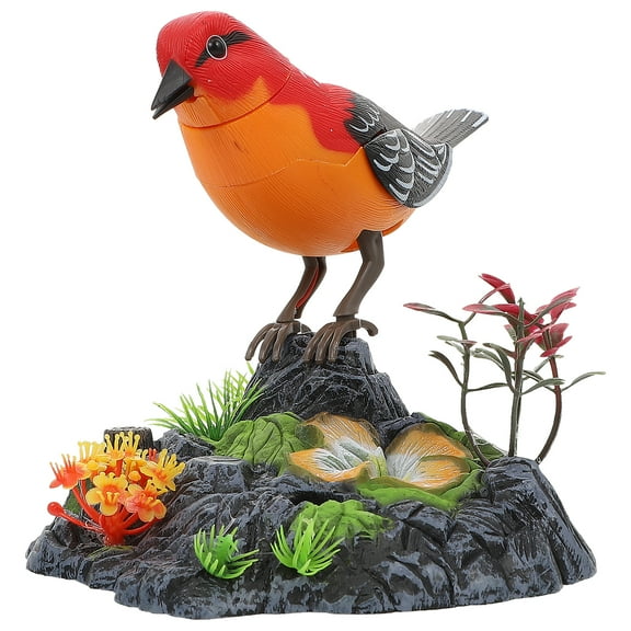 Imitation Bird Toy Electric Sounding Bird Voice Control Toy Garden Plastic Ornament