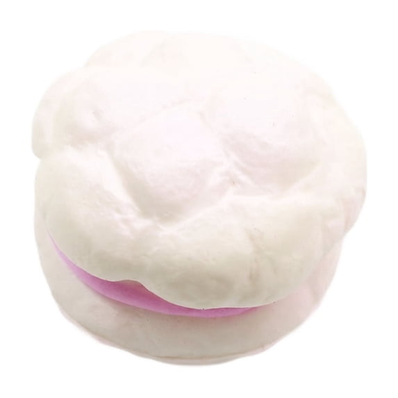 Imitation Bread and Cream Pineapple Bun Squishy Squeeze Toy Stress Relief Slow Rising Fidget Ball for Kids Adults Teens Anxiety Relief Classroom Travel Goodie Bag Filler Stocking Stuffer