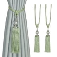 thumbnail image 1 of Imitation Crystal Curtain Tiebacks, Handmade Woven Tassel Curtain Holders, Elegant Window Decorations for Curtains, 1 of 5