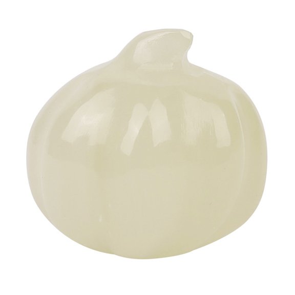 Imitation Crystal Stone Mini Pumpkin Statue Figurines Jade Gemstone Sculpture