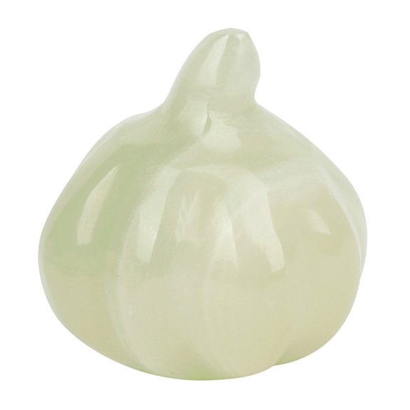 Imitation Crystal Stone Mini Pumpkin Statue Figurines Jade Gemstone Sculpture