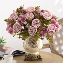 Imitation Flower Home Decoration Wedding Handheld Flower Wall Artificial Flower New Fake Flowers for Bouquet, E