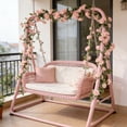 thumbnail image 1 of Silk Flower Wall Hanging, Imitation Floral Decoration for Home Décor, 69 Flower Strand for Party & Wedding, 1 of 8