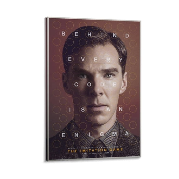 The Imitation Game Classic Movie Poster Poster Cool Artworks Painting Wall Art Canvas Prints Hanging Picture Home Decor Posters Gift 12x18inch(30x45cm)
