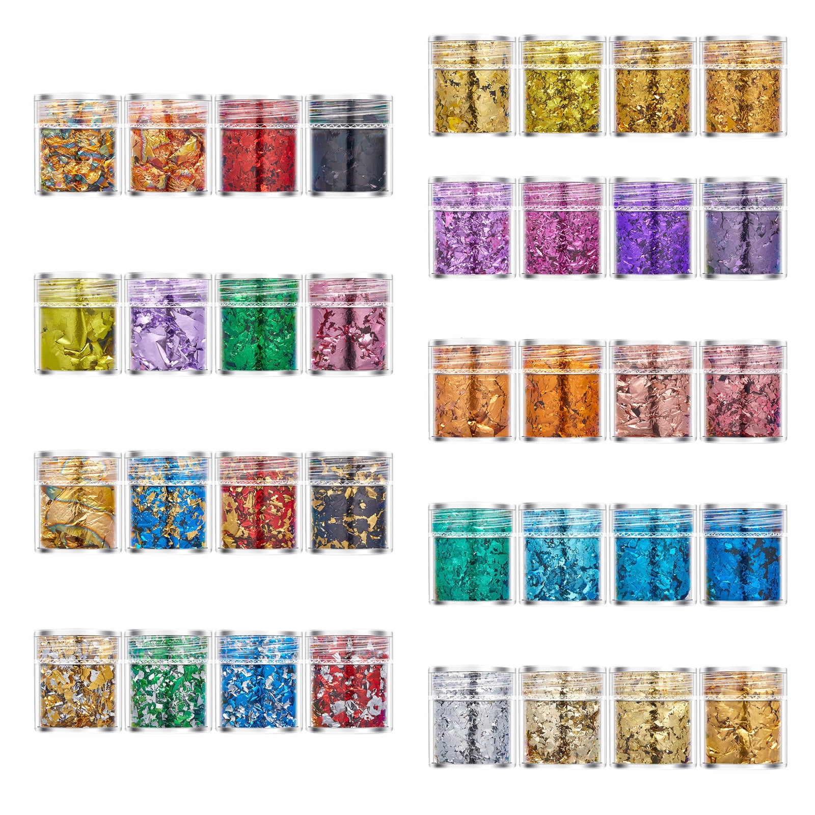Imitation Gold Flakes for Painting and Jewelry Making Sequins Glitter Confettis Brilliant Gold Flakes for Crafters