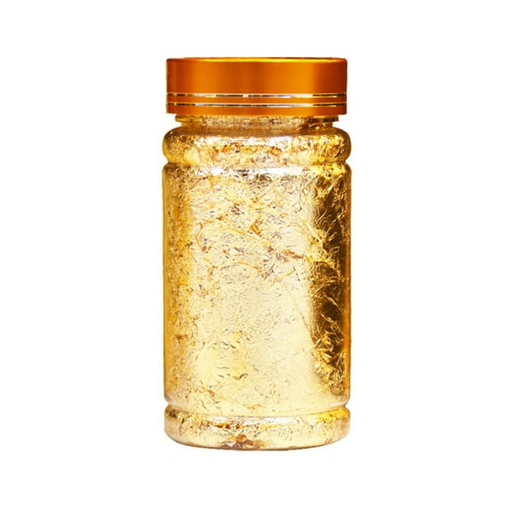 Imitation Gold Foil Flakes Metallic Leaf for Nail Art Painting Crafts and Resin