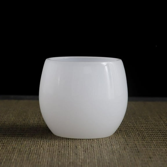 Imitation Jade Glazed Porcelain Tea Cup Single Bucket Style Cup Chinese Gongfu Tea Ware for Daily or Display Use