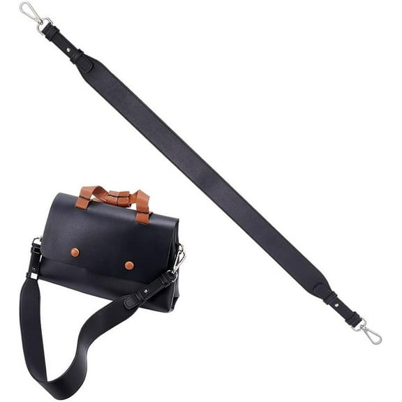 PU Leather Wide Purse Strap Replacement 31.5 Inch Leather Handbag Strap Adjustable Shoulder Bag Strap with