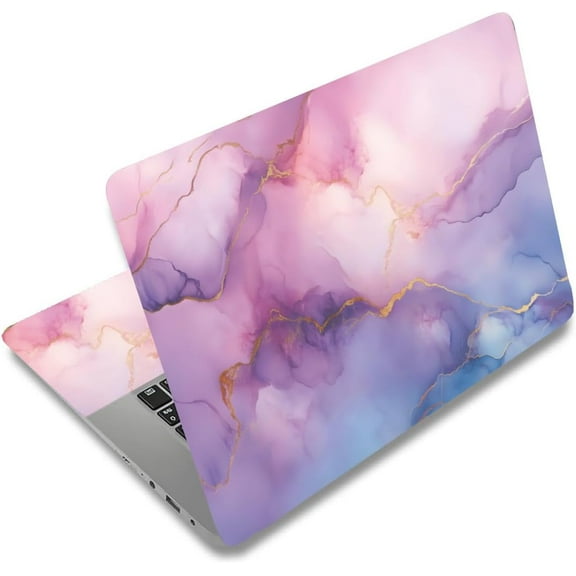 Imitation Marble Laptop Skin Pinkish Purple Laptop Sticker PVC Computer Stickers Dustproof Waterproof Art Decal Protector 12" 13" 13.3" 14" 15" 15.4" 15.6" Notebook Art Decal Protector Colorful