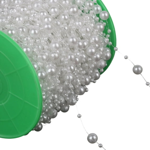 Imitation Pearls String Beads for Craft Candle Bouquets Wedding Party Decoration