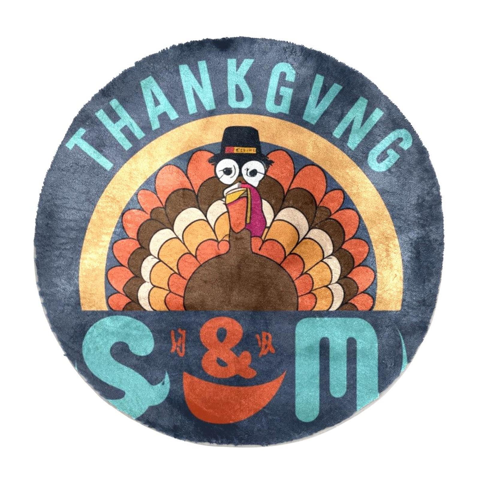 Imitation Rabbit Fur Round Floor Mat, Soft Simple Living Room Coffee