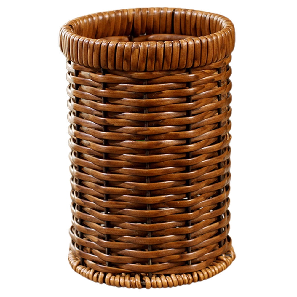 Imitation Rattan Chopstick Holder Woven Basket Storage Clothes Drying