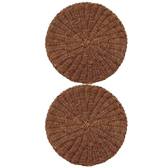 Imitation Rattan Placemat Decorative Dining Household Mats Delicate Water Hyacinth Hot Pot Trivet