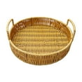 thumbnail image 1 of Imitation Rattan Storage Basket Organizer For Snacks Remote Control Toiletries And Decor Multi Purpose Woven Basket For Living Room Bedroom Kitchen Study Office And Bathroom, 1 of 6