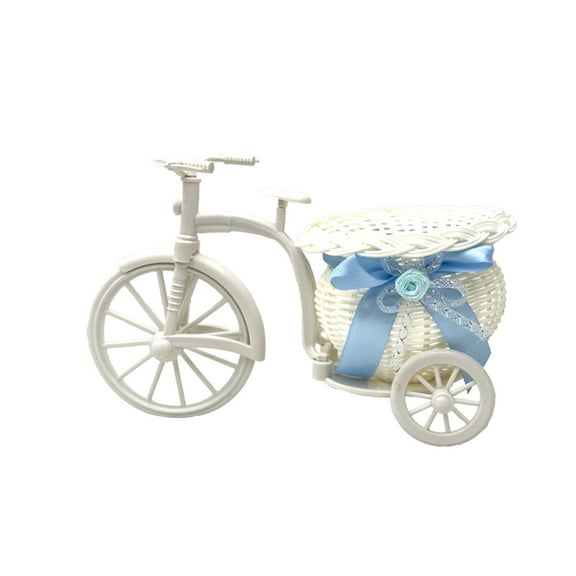 Imitation Rattan Weaving Storage Basket With Built In Cart Handle For Home Decor And Desktop Organization, Versatile Vase And Organizer For Keepsakes And Small Items