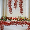 thumbnail image 1 of Imitation Red Berry Wreath, Valentine's Day Decor, Flexible Wicker Garland, Plastic Berry S for Home and Party Decorations,Vsgery, 1 of 9