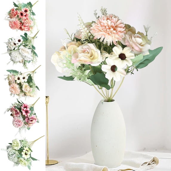 Imitation Rose Home Decor - Realistic Silk Fabric, Lifelike Wedding Centerpiece, Romantic Tabletop Arrangement, Eco-friendly Party Accent, Topliu