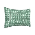 thumbnail image 1 of Imitation Silk Hair Care Pillowcase 20x30in Invisible Zipper Design Satin Pillowcase For Bedroom Living Room Sofa Hotel Green Houndstooth Vintage Texture Hand-Drawn Sketch_1, 1 of 8