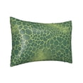 thumbnail image 1 of Imitation Silk Hair Care Pillowcase 20x30in Invisible Zipper Design Satin Pillowcase For Bedroom Living Room Sofa Hotel Snake Skin Print Style Lightgreen_4, 1 of 8