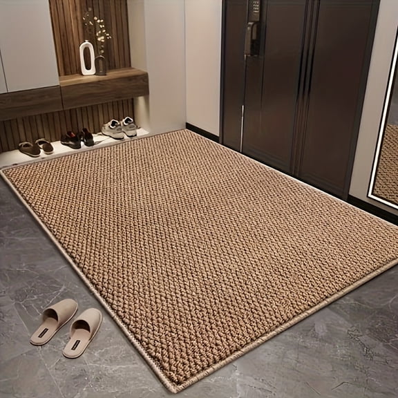 Imitation Sisal Pineapple Circle Pattern Kitchen Floor Mat, Washable Home Decoration Floor Mat Suitable for Corridors, Laundry Rooms, Bathrooms, Doorways