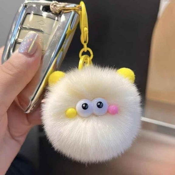 Imitation Small Briquettes Car Keychain Pendant Ball Doll School Bag Ornaments Gift, Usupdd 2025 Imitation Small Briquettes Car Keychain