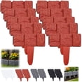 thumbnail image 1 of Imitation Stone Garden Fence No Dig Landscape Edging Faux Stone Garden Border Plastic Pound in Edging for Landscaping Flower Beds Yard Decorative Artificial Rock Edgers Bricks (20, Grey), 1 of 8