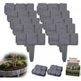 thumbnail image 1 of Imitation Stone Garden Fence - Diy Garden Edging Border, Gray Stone Effect Plastic Garden Edging Fence, 1 of 10