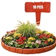 thumbnail image 1 of Imitation Stone Garden Fence, Faux Stone Interlocking No-Dig Garden Edging Border for Flower Beds, Lawn, Yard & Pathway Decor, 1 of 8