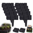 thumbnail image 1 of Imitation Stone Garden Fence, Grey Interlocking Plastic Retaining Edging Border for Landscape Decor, Flower Bed, Lawn, Yard, Path, and Grass, 1 of 9