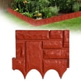 Imitation Stone Interlocking Plastic Garden Fence, Foldable ...