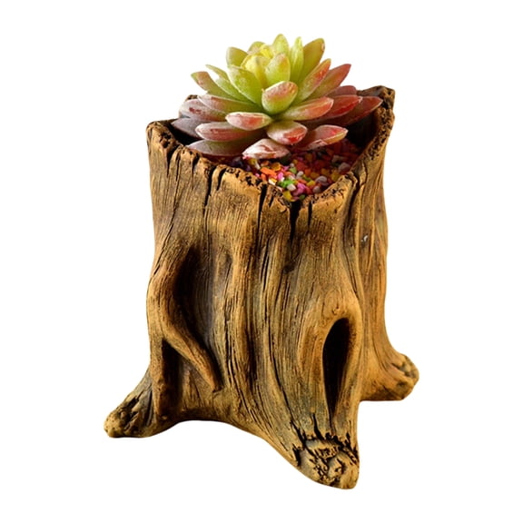 Imitation Stumps Flowerpots Multiple Size Unique Stylish for Home Garden Display Enhancing Natural Aesthetic