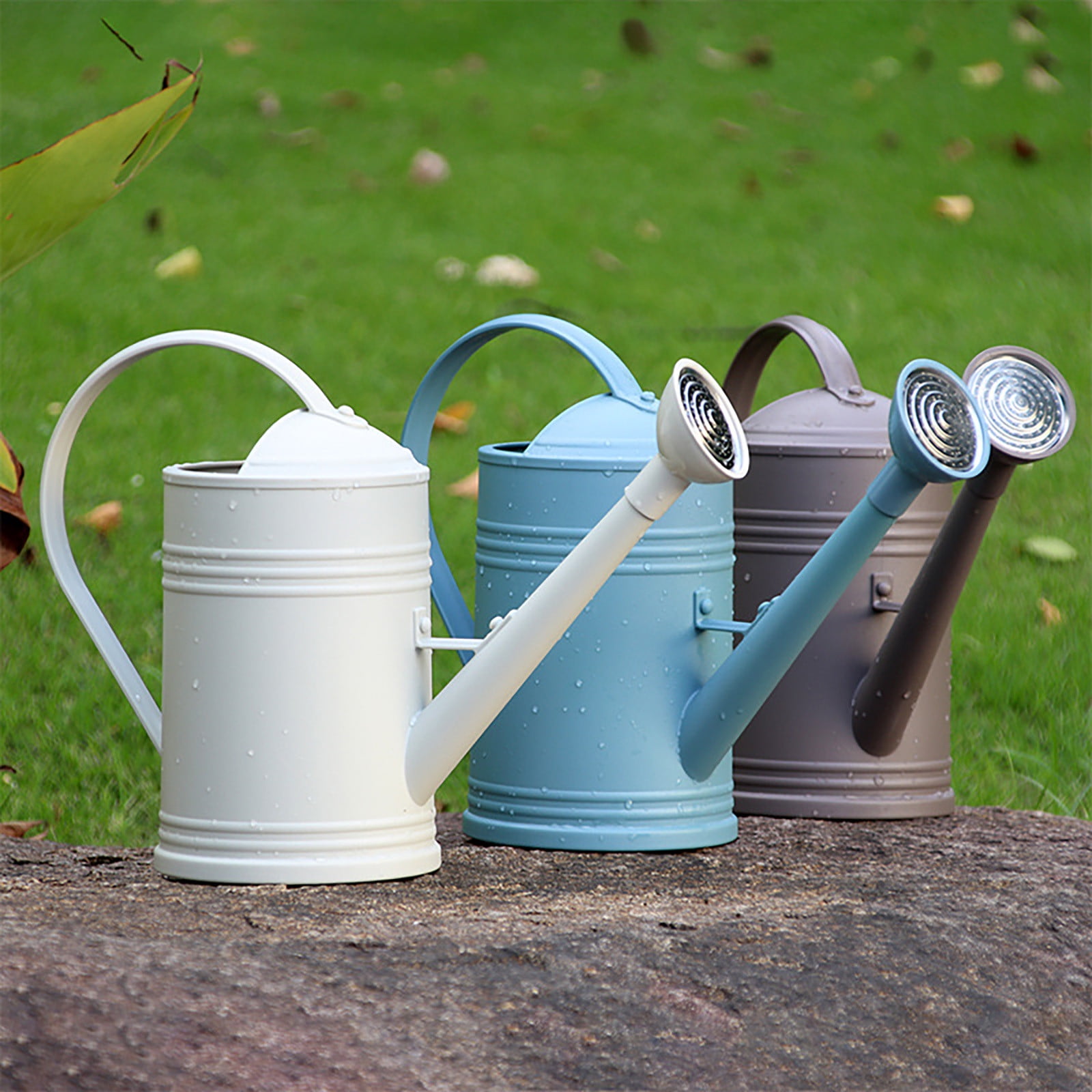 Imitation Watering Can , 60oz Decorative Countryside Style Water Can with Removable Spout for Outdoor Indoor