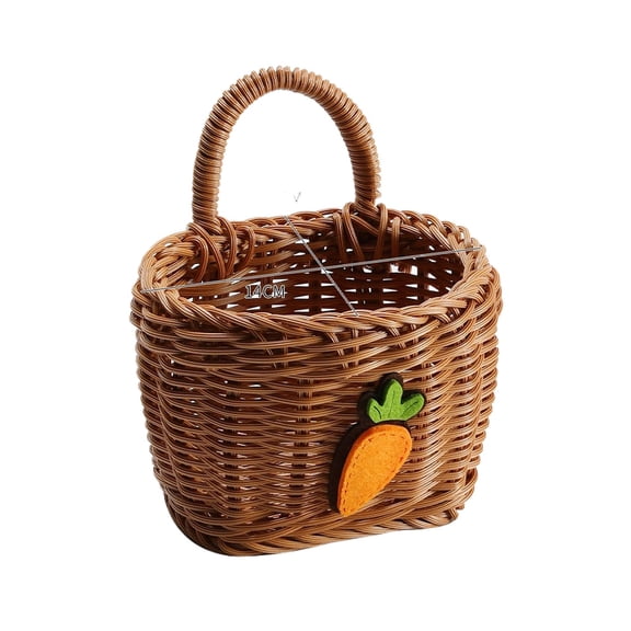 Imitation Vine Weaving Kitchen Garlic Storage Wall Hanging Portable Small Carrot Kitchen Utensil Hanging(with A Transparent Hook) Cereal Containers Storage Airtight Food Storage Containers with Lids