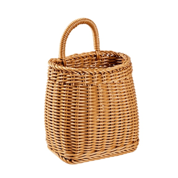 Imitation Vine Weaving Wall Hanging for Kitchen Storage Decoration