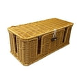 thumbnail image 1 of Imitation Vines Weaving Storage Box - Hollow Washable Desk Organizer for Cables, Chargers & Small Electronics - Multi-Functional Storage Basket for Living Room and Office, 1 of 6