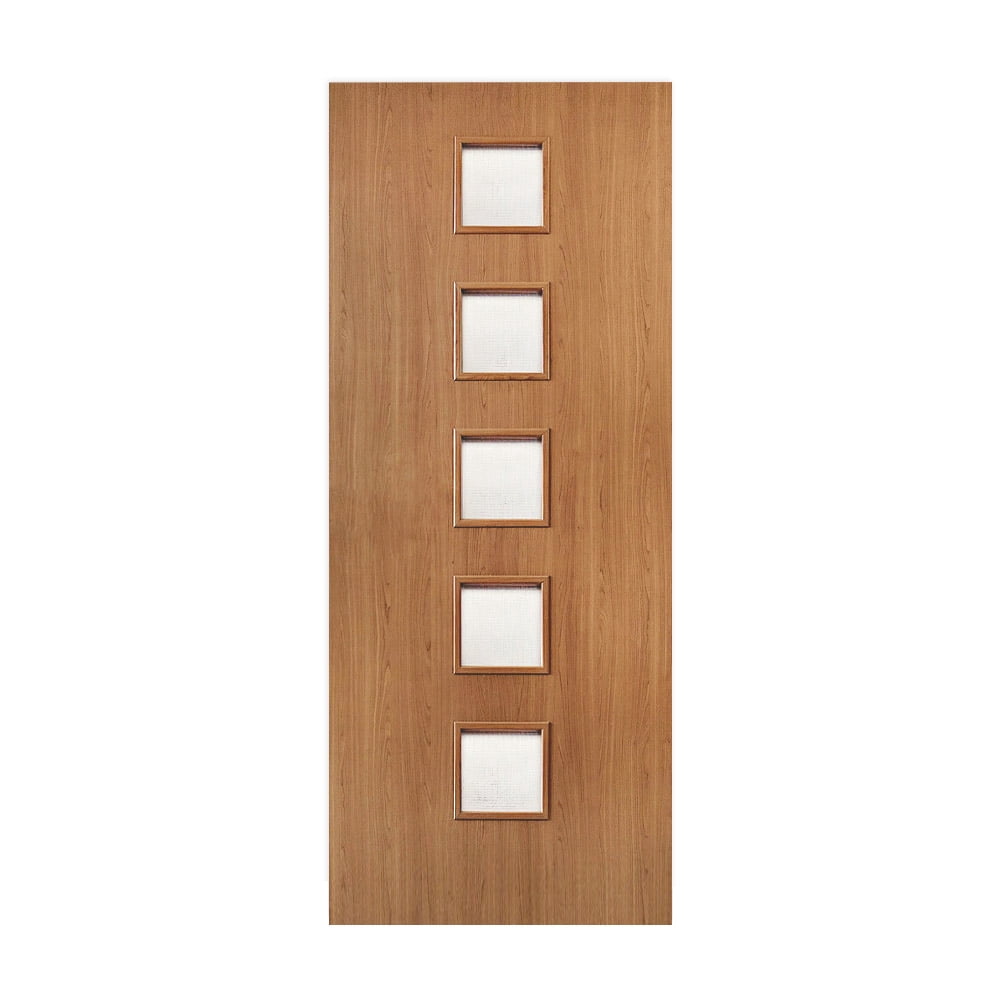 Imitation Wood Doors Wallpaper Retro 3D Self-Adhesive Vinyl Door ...