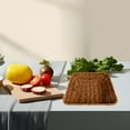 thumbnail image 1 of Imitation Woven Fruit Basket Under $5 ! Yrmaups Rustic Style Storage Tray for Fruits Snacks Bread Adds Natural Decor to Kitchen Counter Dining Table Organization Solution, 1 of 6