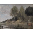 thumbnail image 1 of Imitator Of Corot Marsh At Bove Near Amiens Painting Extra Large XL Wall Art Poster Print, 1 of 3
