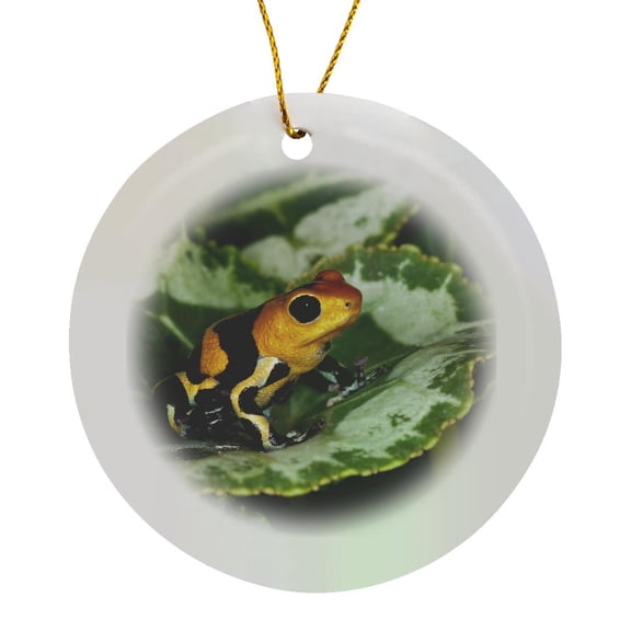 Imitator Poison-Dart Frog, Peru - Sa17 Aje0006 - Adam Jones, Circle Porcelain Ornament