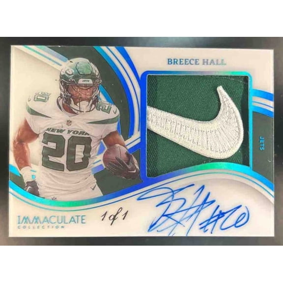 Immaculate Collection Breece Hall #PP-BHA Premium Patch Autographs NFL Shield
