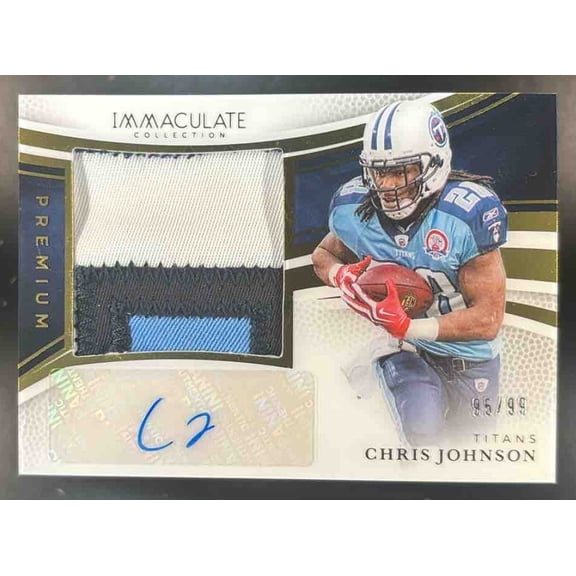 Immaculate Collection Chris Johnson #34 Premium Patch Autographs