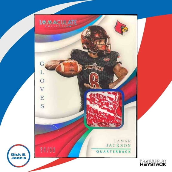 Panini Immaculate Collection Collegiate Immaculate Jumbos Football Card Lamar Jackson #5 Excellent