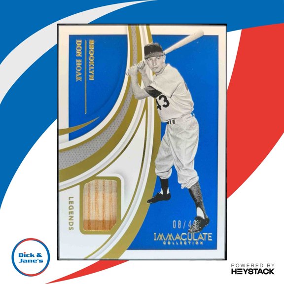 Immaculate Collection Don Hoak #LG-DH Legends Material N/A N/A Baseball Trading Card