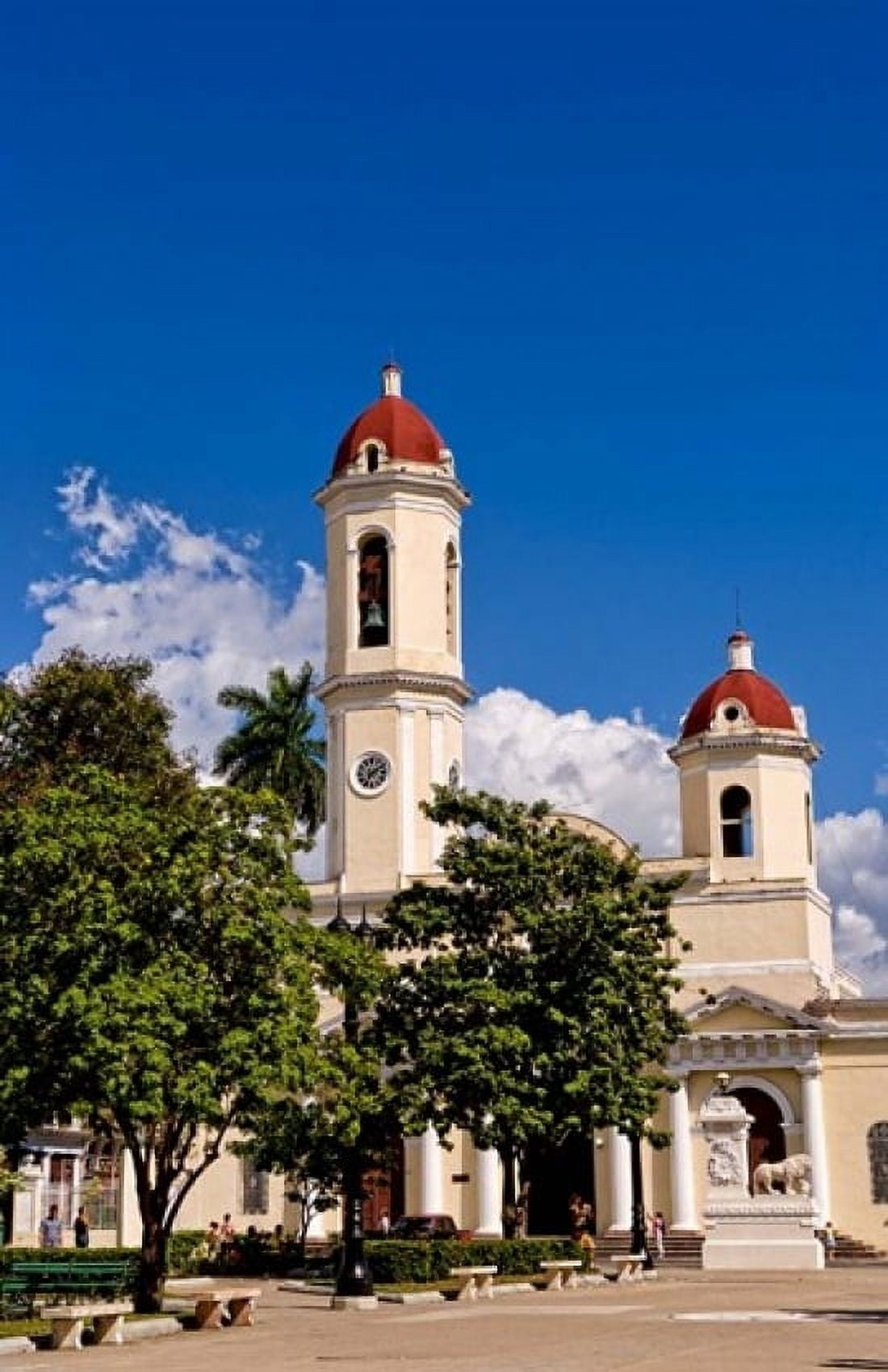 Immaculate Conception Cathedral Cienfuegos Cuba Canvas Art - Bill Bachmann DanitaDelimont (11 x 17)
