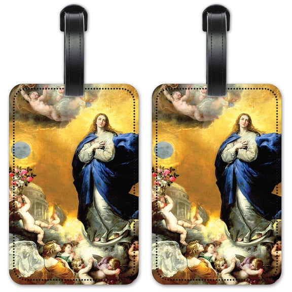 Immaculate Conception - Luggage ID Tags / Suitcase Identification Cards - Set of 2