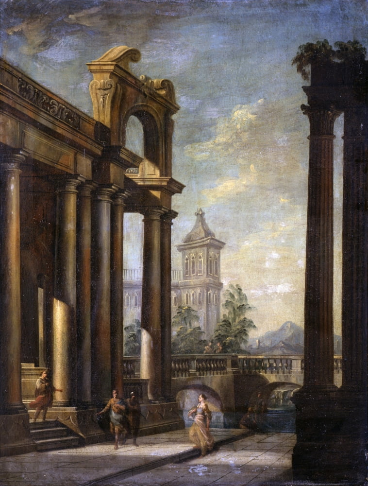 Immaginary Architecture Canvas Art - (24 x 36)