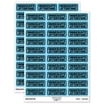thumbnail image 1 of Immediate Attention with Border Sticker Set - Light Blue - Gloss Finish - 1.75" Medium, 1 of 7